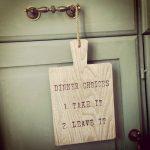Love the little tongue-in-cheek quotes that the Joinery Shop Come up with